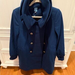 Barneys New York Royal Blue Pea Coat